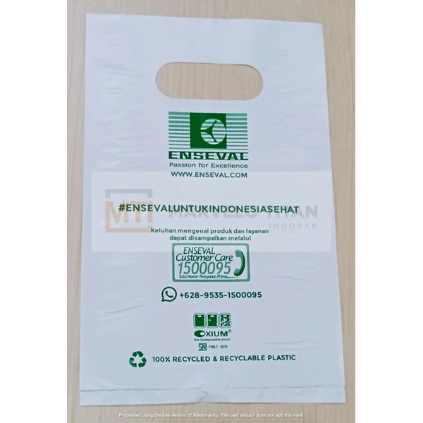 HD Oxium plastic bag white
