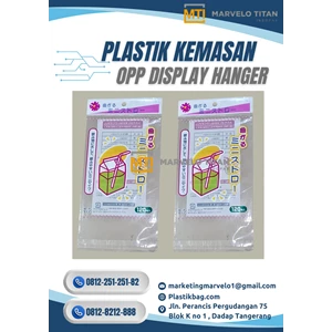 Plastik OPP Display Custom Print – Full Color Header Gantung & Seal Lem