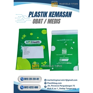 Plastik Obat Klinik & Apotek – Bahan PE Susu Premium Kuat & Cetak Custom
