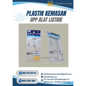 Plastik OPP Electrical Parts – Bening Pond Bulat & Seal Lem Praktis